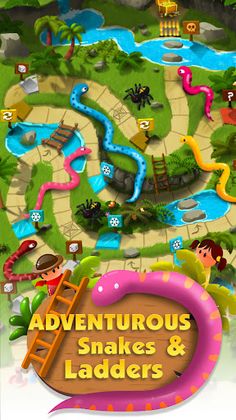 Adventurers Snakes & Ladders - Screenshot 2
