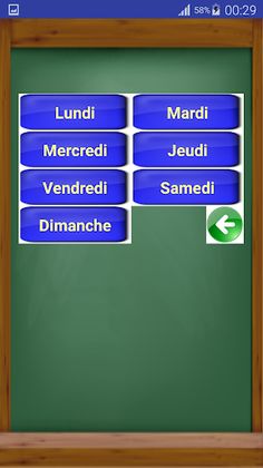 Les jours en français - Screenshot 2