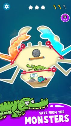 Save The Fish - Pin Puzzle - Screenshot 1
