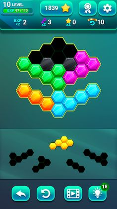 Hex Block Puzzle Games Offline - Screenshot 2