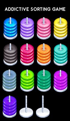 Hoop Stack - Color Sort Puzzle - Screenshot 4
