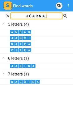 Find Words - Scrabble help - Screenshot 1