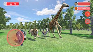 Wild Animals Race Simulator 3D - Screenshot 2