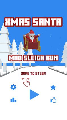 Xmas Santa Mad Sleigh Run - Screenshot 1