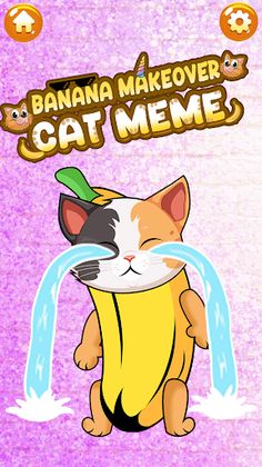 Cat Meme: Mix Banana Makeover - Screenshot 1