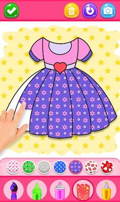 Drawing dress game for girls - Screenshot 3