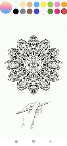 Mandala book: Color by number - Screenshot 2