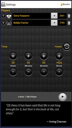 Blitz Chess Clock Free - Screenshot 1