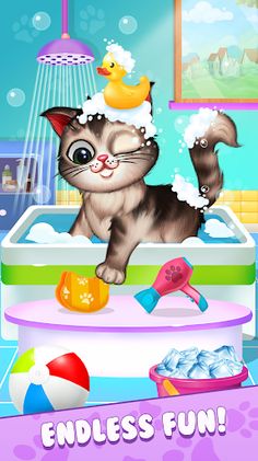 Baby Cat DayCare: Kitty Game - Screenshot 1