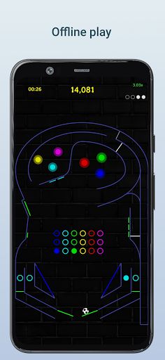 Neon Pinball : Relaxing - Screenshot 2