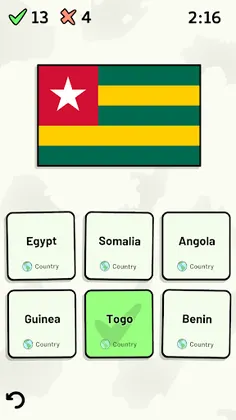 Countries of Africa Quiz - Screenshot 2