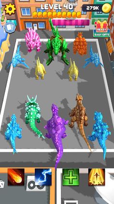 Crystal Dinosaur Element Fight - Screenshot 1