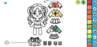 Paper Doll : Dress Up Coloring - Screenshot 3