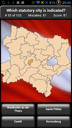 Austria Map Quiz - Screenshot 2