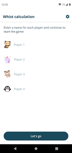 Whist points calculator - Screenshot 1