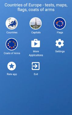 Countries of Europe - maps, fl - Screenshot 4