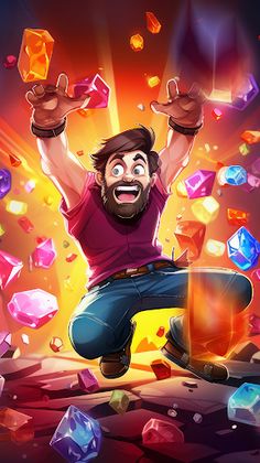 Falling Gems Catchers - Screenshot 2