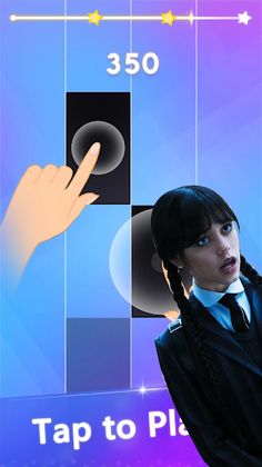 Wednesday Addams Tiles piano - Screenshot 3