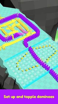 Domino Cliff: Domino Effect 3D - Screenshot 1