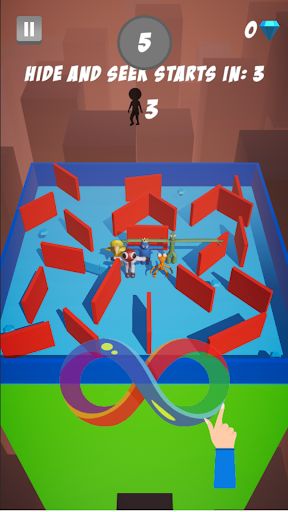 Running Blue Rianbow Friends - Screenshot 2