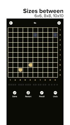 Bimaru Puzzle - Randomized - Screenshot 2