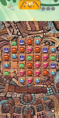 Egyptian Mayan Puzzle Blocks - Screenshot 2