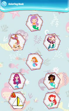 Coloring Beautiful Mermaid - Screenshot 2