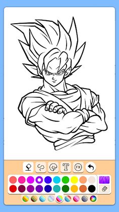 Ultra Instinct Coloring Book - Screenshot 1