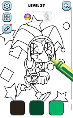 Pomni Digital Circus Coloring - Screenshot 2