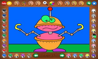 Coloring Book 14: Robots - Screenshot 1