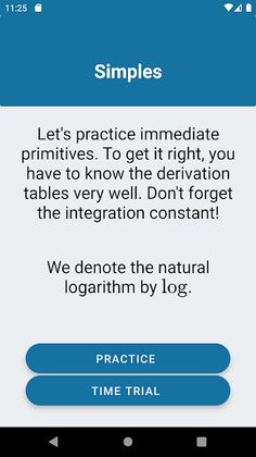 IntegrApp: Integral exercises - Screenshot 1