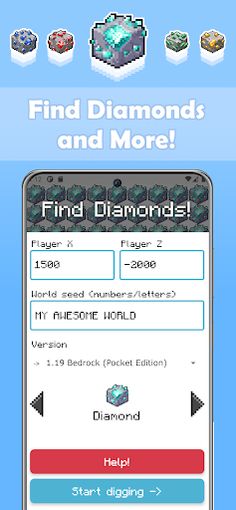 Find Diamonds for Mine & craft - Screenshot 1