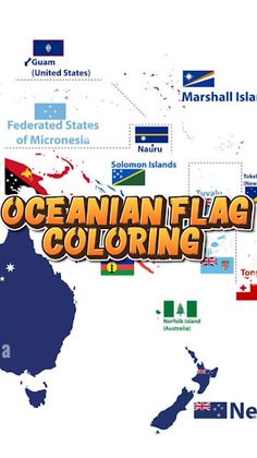 coloring oceania flag - Screenshot 1