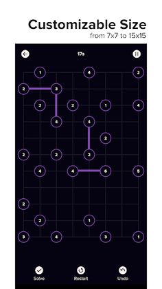 Hashi Puzzle - Randomized - Screenshot 2