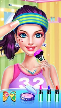 Sports Girl Makeup - Keep Fit - Screenshot 1