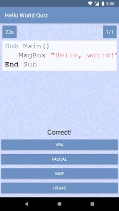 Hello World Quiz - Screenshot 3