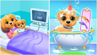 newborn babyshower - dog game - Screenshot 1