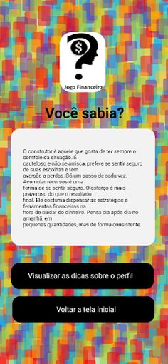 QUEM É VOCÊ NO JOGO FINANCEIRO - Screenshot 4