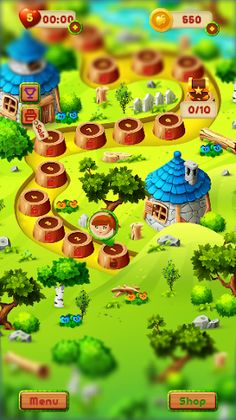 Green Forest Match 3 Game - Screenshot 1