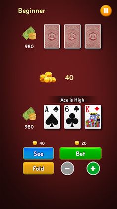 Three Card Brag - Screenshot 2