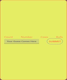 Guess Cows And Bulls 1.1 - Screenshot 2