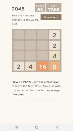 2048 - Screenshot 4