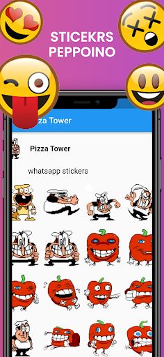 Pizza Tower Call Stickers Game - Screenshot 2
