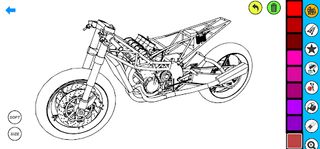 Drag Bike Coloring Book - Screenshot 2