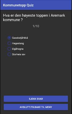 Kommunetopp Quiz - Screenshot 2