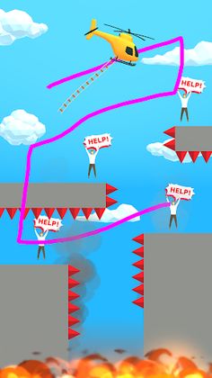 Draw Rescue Helicopter - Screenshot 4