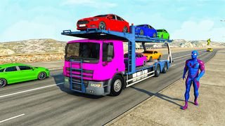 Superhero Car: Transport Game - Screenshot 1