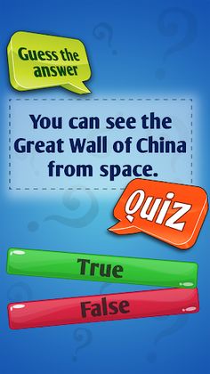 True Or False Quiz Game - Screenshot 2