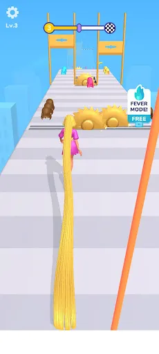Hair Master Challenge Hair Run - Screenshot 1