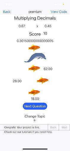 Dolphin Decimals - Screenshot 1